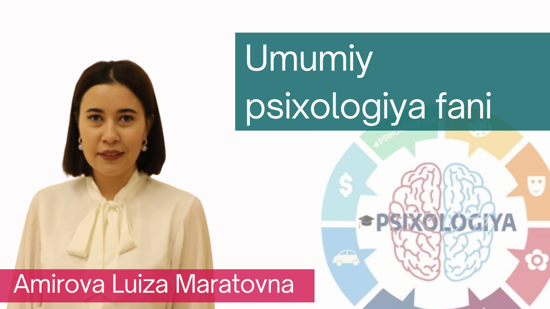 Umumiy psixologiya I